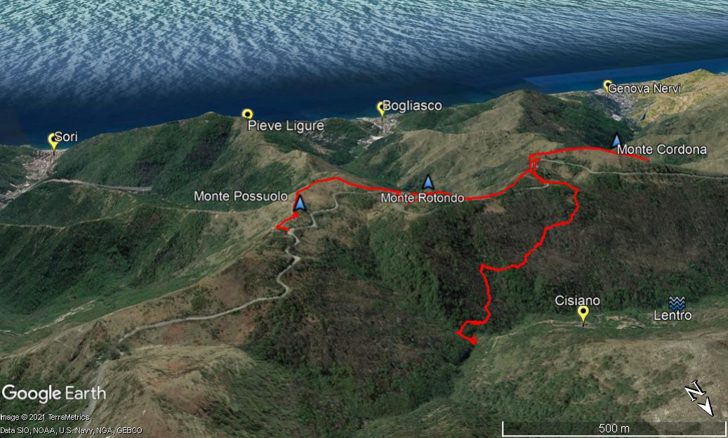 itinerario nel cuore del bosco interiore