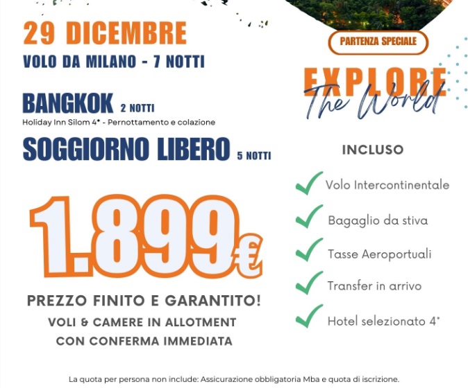 capodanno in thailandia in libertà 