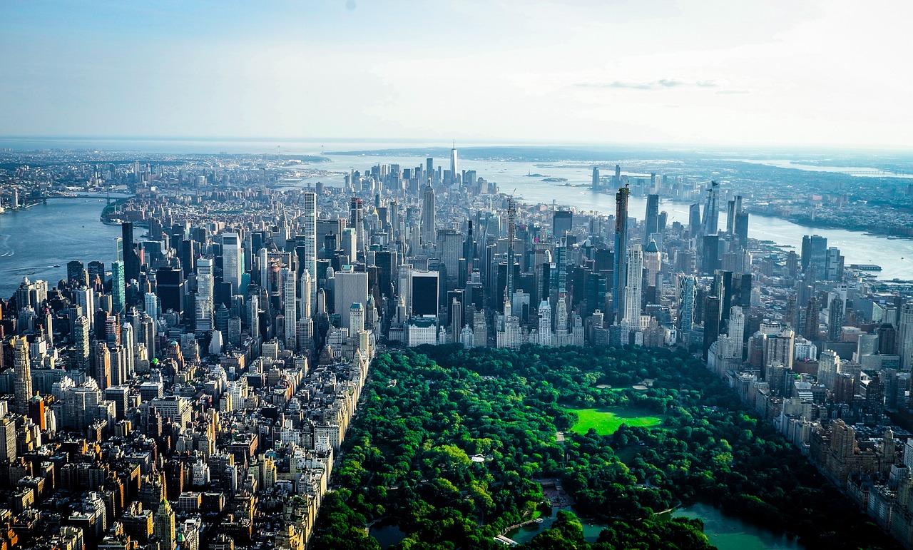 new york dall'alto