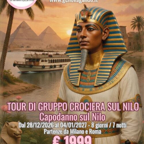 Genovagando HORIZON: Capodanno in Egitto 2027 – CROCIERA SUL NILO – Partenza 28 dicembre 2026