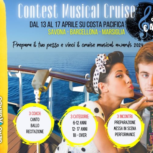 Crociera Musical Contest su Costa Pacifica dal 13 al 17 aprile